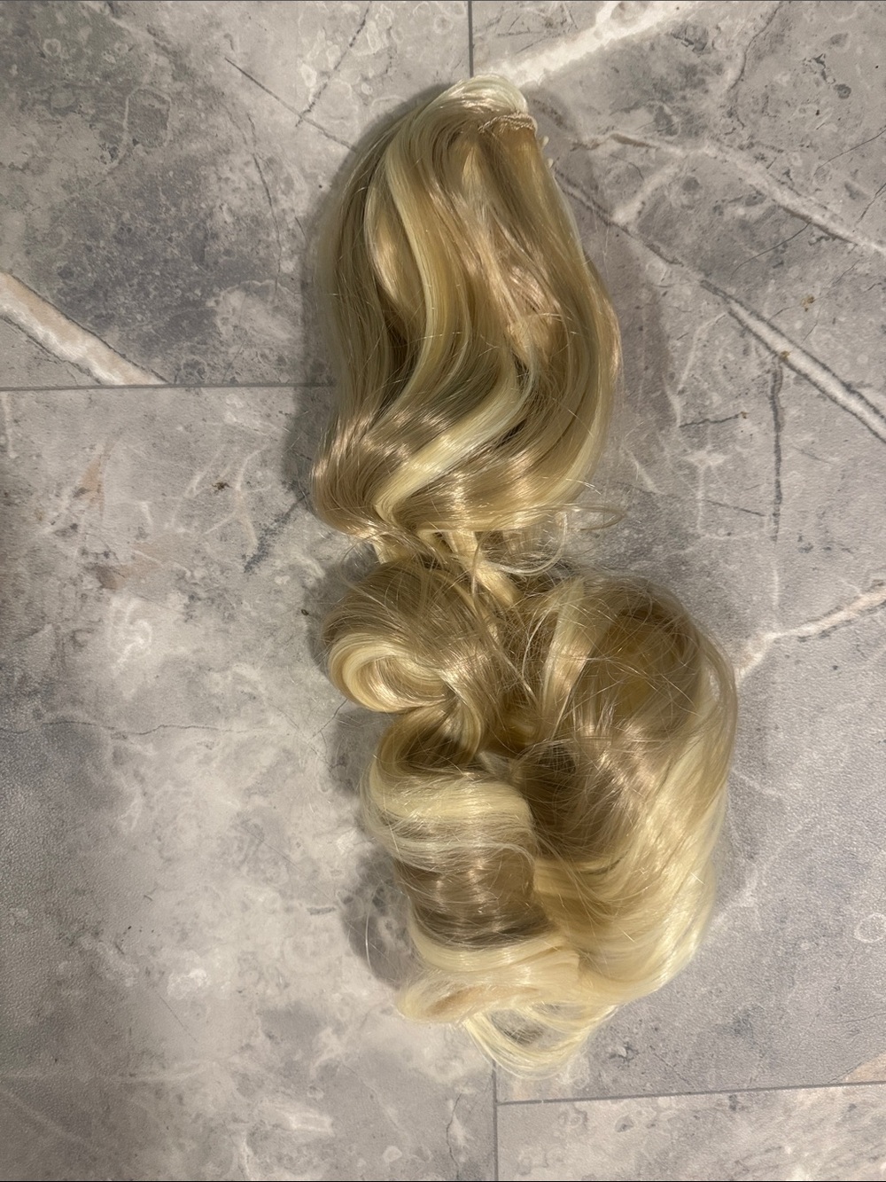 2/$40. 24” Synthetic Clip-In Ponytail Extension Piece - Natural Light Blonde